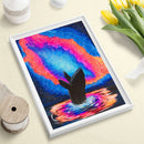 5D Rhinestone Diamond Painting DIY Jumping Dolphin Mosaic Wall Picture Craft
