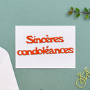 French Letter Cutting Dies for DIY Scrapbooking Embossing Die Cuts (H2063) Newly