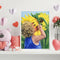 Sunflowers Girl Oil Painting By Numbers DIY Frameless Art Picture On Canvas