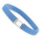 Fashion Kids Boys Girls Polyester Belt Magnet Buckle Belts (Light Blue)