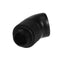 G1/4 Screw Thread 45 Degree Elbow Rotation Brass Connector Fitting(Black) Newly
