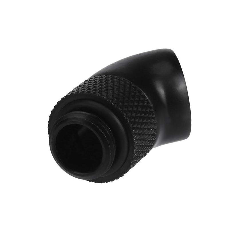 G1/4 Screw Thread 45 Degree Elbow Rotation Brass Connector Fitting(Black) Newly