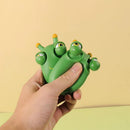 #A Green Worm Black Eyes Squeeze Toys Portable Multipurpose Soft for Children Gi
