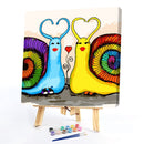 Love Snail Oil Paint By Numbers Canvas Drawing DIY Cartoon Home Decoration Gi