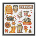11CT Printed Full Cross Stitch DIY Autumn Scene Hand Painting Room Decoration