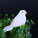 1/2PC Decorative Pigeons Artificial Feather Mini White Birds Birds Craft Foam,