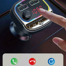 Bluetooth Compatible 5.0 In Car FM Transmitter QC3.0 LED 12V-24V HIFI Musi E6B4