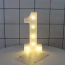 Digital Number LED Symbol Sign Night Light for Wedding Party Birthday (1) Newly