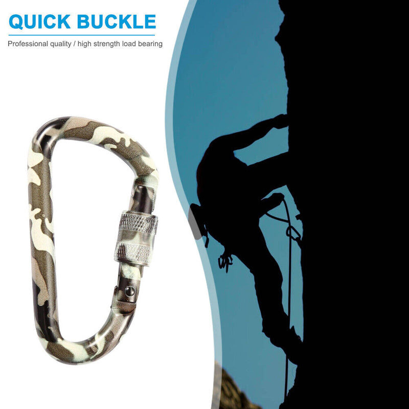 Mountaineering Fast Hang Buckle D-Ring Keychain Clip Keyring Hook Carabiner T