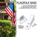 Flag Holder Aluminum Adjustable Wall Mounted Flagpole Angle Bracket Stand B