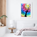5D DIY Full Round Drill Diamond Paint Colorful Tree Mosaic Rhinestone Picture
