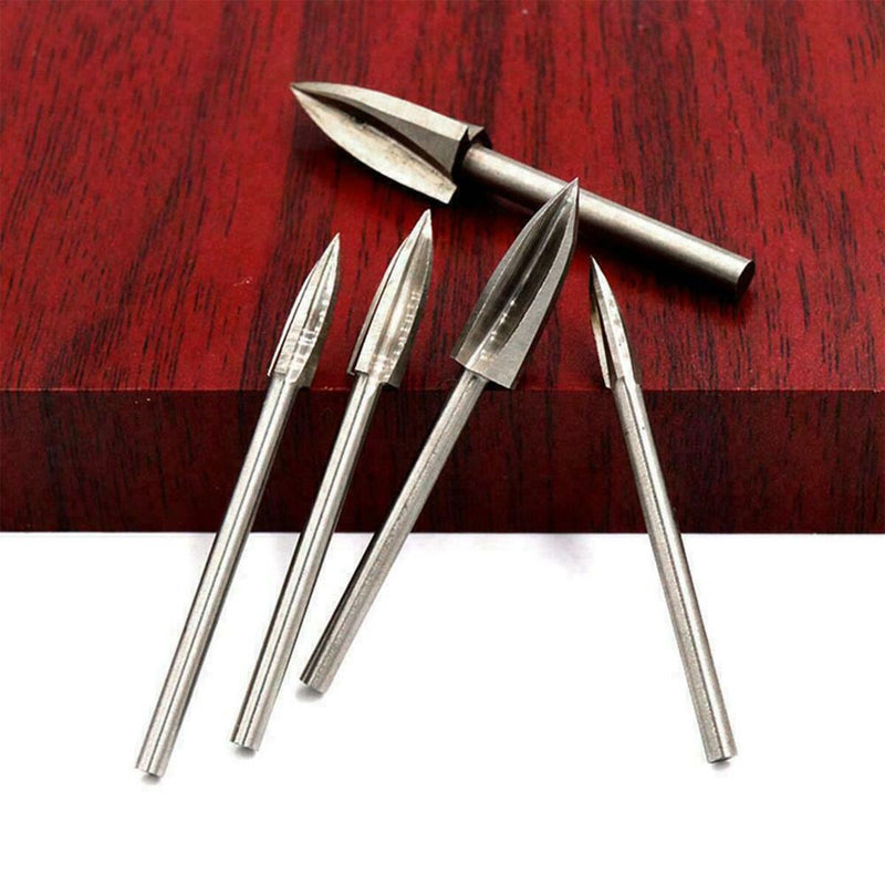 DIY Handmade Root Cutter Milling Bit Wood Carving Drill Chisel Engraving Tool