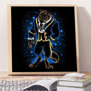 5D Diamond Painting Kit Cartoon Beast Full Round Drill Rhinestone DIY Wall