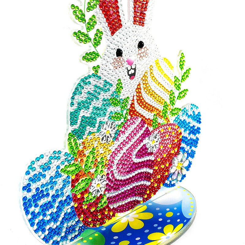 5D Diamond Painting Ornament DIY Easter Rhinestone Mosaic Craft Kit Home Deco