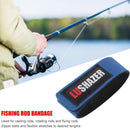 Fishing Rod Wrap Bundle Elastic Rod Fastening Strap  Rod Belts Rod (Blue)