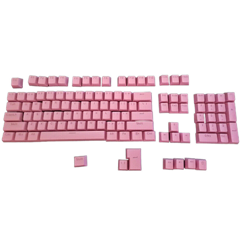 104pcs Universal Mechanical Keyboard Keycaps PC Bakclit Key Cap Set (Pink)