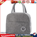 Waterproof Patch Lunch Bag Thermal Insulated Cooler Bento Case Tote (Grey) Newly