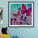 Full Square Drill Mosaic Poster 5D DIY Diamond Painting Color Butterfly Kit