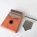 17-Key Kalimba Thumb Piano Steel Key+Wood Bridge+Screws Musical Instrument Part