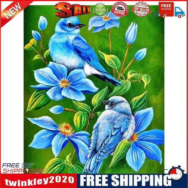 Birds Round Diamond Painting DIY Embroidery Kits Cross Stitch Home Decor