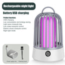 Electric Mosquito Killer USB Charging Bug Zapper Insect Fly Trap (Grey) Newly