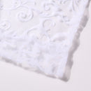 Window Curtain Plant Floral Pattern Sheer Voile Tulle Drape Valances White