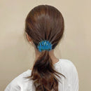 Women Bun Hair Claw Expanding Ponytail Buckle Bird Nest Clip (Light Blue) Newly