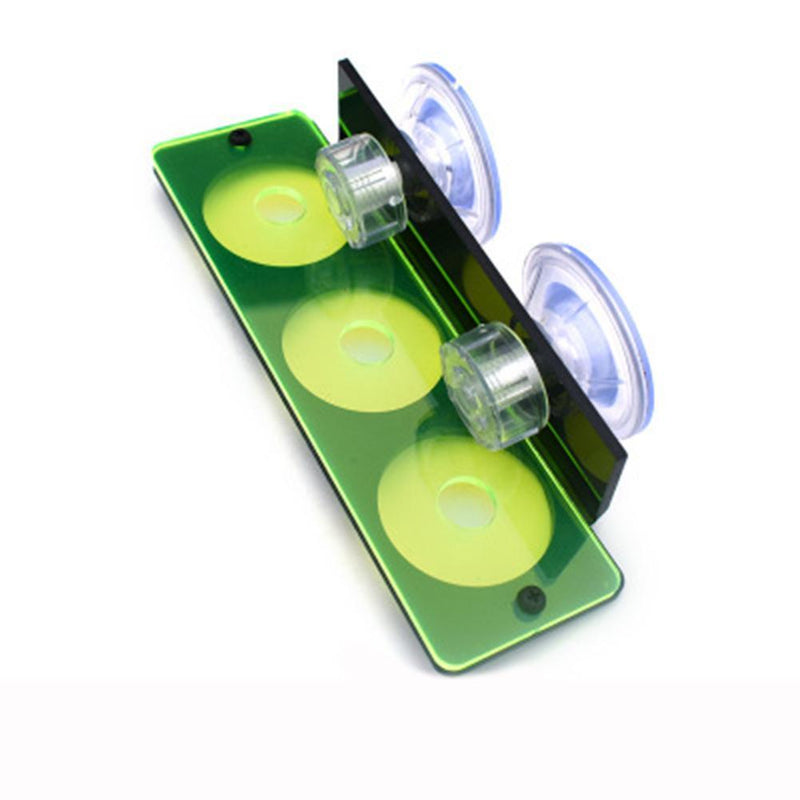 Fish Tank Fluorescence Coral Frag Rack Aquarium Reef w/ Plug Holder (Red)