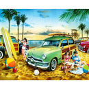 5D DIY Diamond Painting Kits Full Round Drill Beach Car Home Decoration Gifts