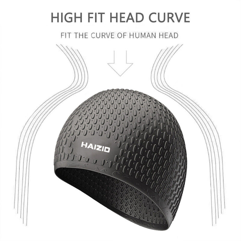 Waterproof Swimming Caps for Women Men Elastic Sports Swimming Pool Bathing H