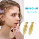 Seamless Hair Clips Golden Headwear Hair Claws for Women Girls Fixed Bangs Tools