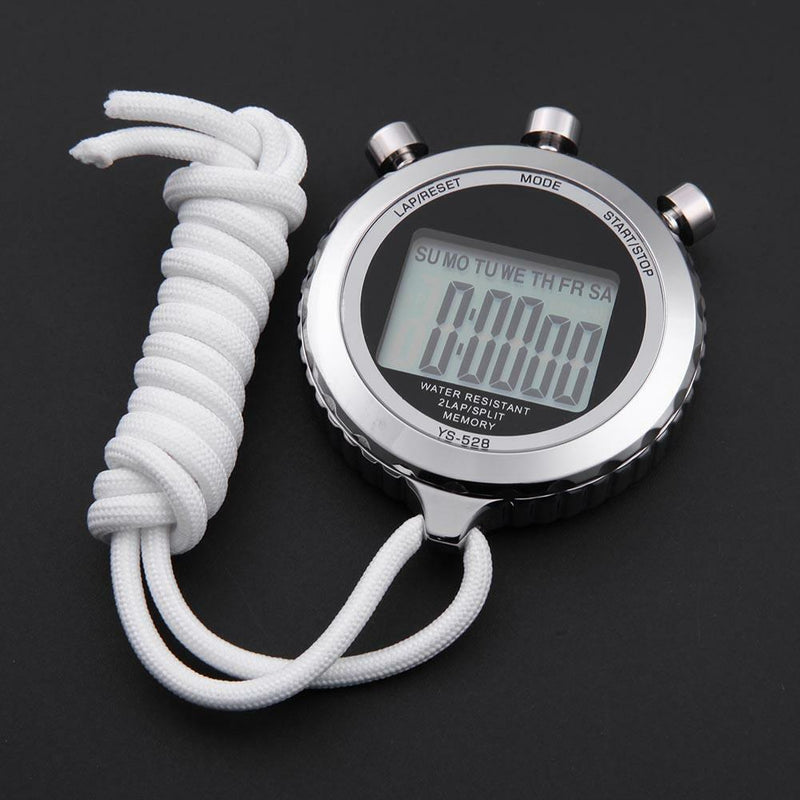 Chronograph Metal Digital Timer Stopwatch Sports Counter Waterproof Stopwat