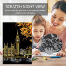 Decorative Painting Scratch Painting Drawing Paper World Sightseeing Pictures