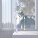 #A Crystal Wind Chimes Colorful Metal Hanging Prisms Light Catcher Ornament Wind