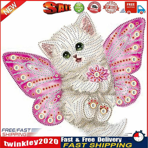 5D DIY Part Special Shaped Drill Diamond Painting Cat Art Decor (YX285) Newly