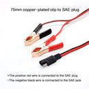 14AWG 2-Pin SAE Quick Disconnect Plug to Battery Alligator Clips Cable Harness