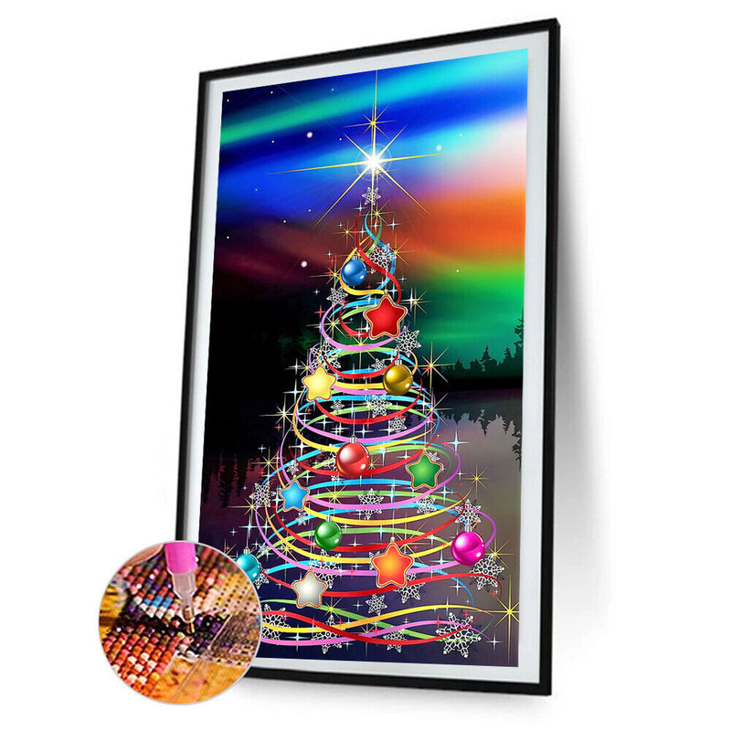 5D DIY Diamond Painting Christmas Tree Full Round Kits Rhinestones Home Decor