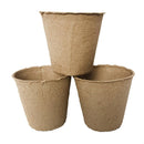 50pcs Round Paper Pulp Peat Flower Pot Plant Flower Biodegradable Nursery Cups