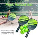 2pcs Pickle Paddles Rackets + 4 Balls Kits Portable Lightweight Sports Racquet