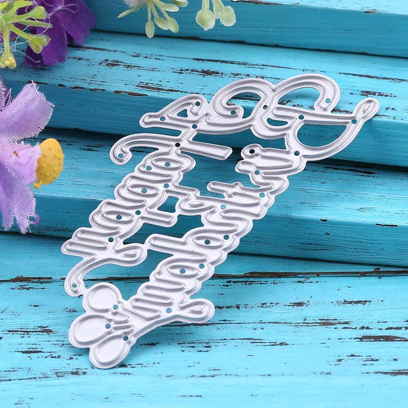 Birthday Writing Pattern Decor DIY Machining Die Carbon Steel Stencil