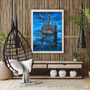 Sky Castle Oil Paint By Numbers Kits DIY Handpainted on Canvas Wall Art