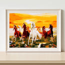 Digital Oil Painting By Numbers Kits Horse DIY Hanging Decor Room Wall Canvas