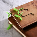 Silicone Bookmark Green Grass Sprout Buds Indentifier Page Marker Books U A T6X4