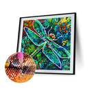 5D Diamond Painting DIY Luminous Dragonfly Full Round Wall Decor Rhinestone