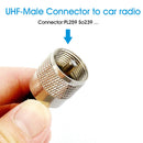 PL259 Antenna Connector Coaxiale Extend Cord Kabel SO239 16Ft Voor Autoradio