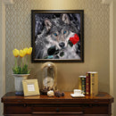 5D DIY Diamond Painting Kits Full Square Drill Rose Flower Wolf Mosaic Picture