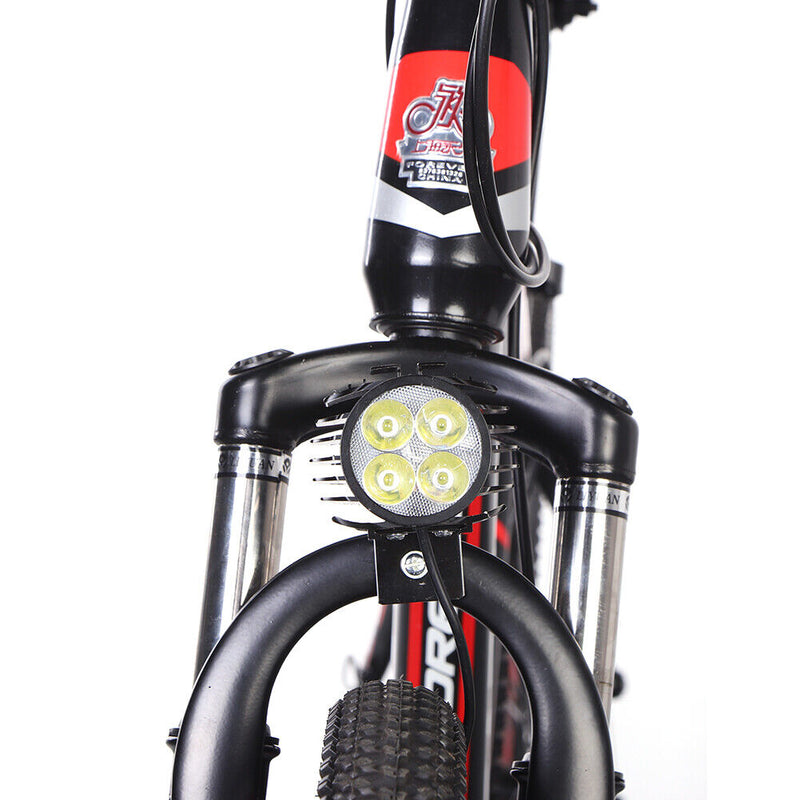 Bicycle Light LED Electric Folding Bike Horn Lamp IPX4 Waterproof LED Headlights