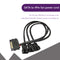 SATA Power Cable PC Cooling Fan Splitter Hub Converter (SATA to 3x4Pin)