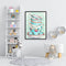 Tea Cup Drawing Frameless DIY Oil Paint by Numbers Canvas Home Decoration
