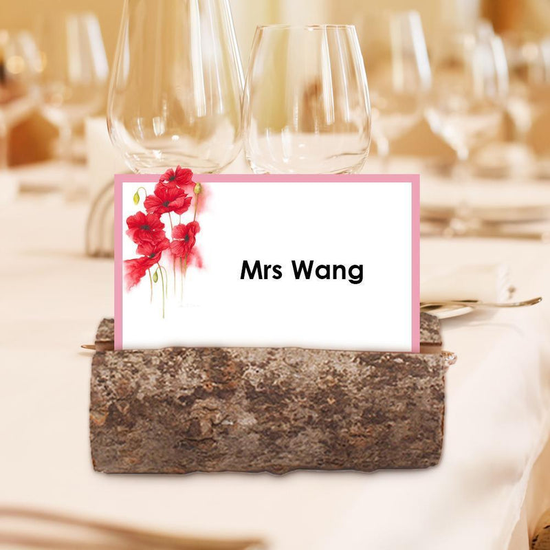 10pcs Wooden Wedding Name Place Card Holders Clip Photo Table Number Stand Newly